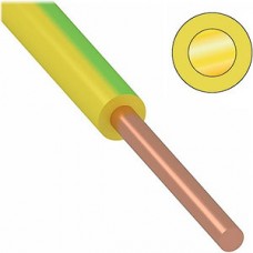 Провод ПуВ (ПВ-1) 1*2,5 ГОСТ (500м), желто-зеленый TDM [SQ0124-0225]