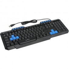 Клавиатура Oklick 750G FROST WAR, Multimedia for gamer, черный/черный USB