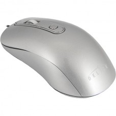 Мышь Oklick 155M, 1600dpi, серебристый, USB