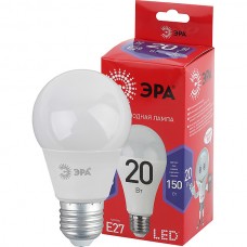 Лампа LED E27/A60 груша, 20W, 6500K, 1600Лм, ЭРА [LED A65-20W-865-E27 R]