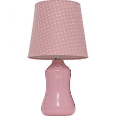Настольная лампа E14*40W, d200*370, Gerhort [G32081/1T PNK PNK] розовый