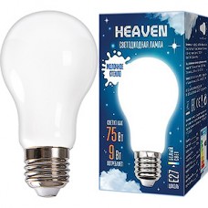 Лампа LED E27/A60 груша,  9W, FILAMENT матовый, 4000K, 720Лм, Uniel [UL-00004842]
