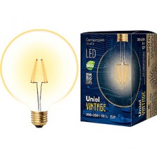 Лампа LED E27/G125 шар GOLDEN,  8W, 680Лм, Uniel [LED-G125-8W/GOLDEN/E27 GLV21GO]