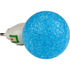 Светильник ночник LED 0.1W, Uniel [DTL-309-Шар/BLUE/1LED/0,1W]