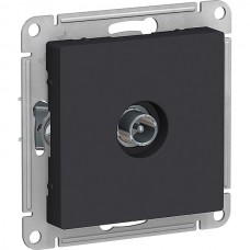 Розетка с/у TV оконечная, IP20, 1DB, Schneider Electric ATLASDESIGN [ATN001091] карбон