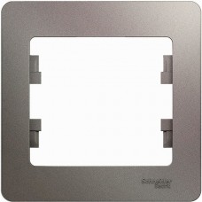 Рамка 1п, IP20, Schneider Electric Glossa [GSL001201] платина