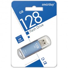 Накопитель USB Flash 128Gb SmartBuy, V-Cut Blue USB 3.0