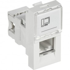 Розетка иинформационная RJ-45 кат.5e, 1 модуль, IEK ПРАЙМЕР РКИ-10-00-П [CKK-40D-RI1-K01]