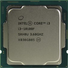 Процессор Intel Core i3 10100F, S1200, 3600Mhz, 6Mb L3, 65W, БЕЗ ВИДЕО!, OEM