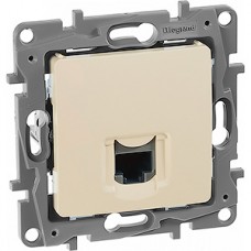 Розетка с/у компьютерная 1xRJ45, IP20, Legrand Etika [672341] сл. кость