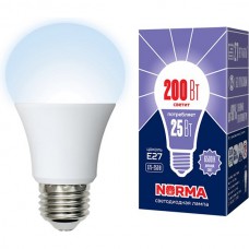 Лампа LED VOLPE E27/A70 груша, 25W, 6500K, 2000Лм [LED-A70-25W/6500K/E27/FR/NR]