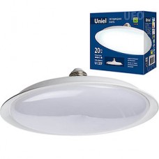 Лампа LED E27/U165 UFO, 20W, 6500K, 1600Лм, Uniel [LED-U165-20W/6500K/E27/FR PLU01WH]