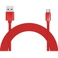 Кабель USB - microUSB, 2.0м, Jet.A [JA-DC24 2m Red] красный, TPE, 2А