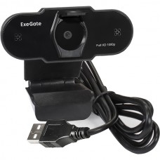 Веб-камера ExeGate BlackView C615 FullHD, 2Mpix, шторка, микрофон, универсальное крепление, USB2.0