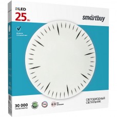 Светильник настенно-потолочный LED 25W, 6000K, 2000Лм, 370*60, SmartBuy Clock [SBL-Clock-25-W-6K]