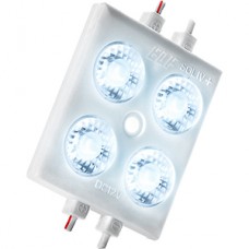 Модуль LED 4xSMD2835 линза 170°, 12В, 1.91W, 280Лм, 7500K, 47.6*37*9.5мм, через 385мм, ELF SOL+