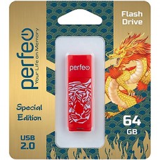 Накопитель USB Flash 64Gb Perfeo C04 Red Tiger