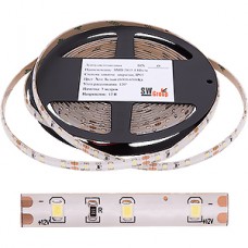 Лента LED 12В IP65 SMD2835  60/м, б/хол, 4.8Вт/м, 5м/ц.1м, 3М скотч, SWG [009697]