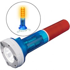 Фонарь автомобильный XP-C Cree White LED, 4хАА, Uniel [P-AT031-BB Amber-Blue] синий/красный