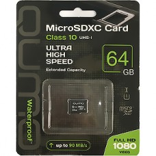 Карта памяти Micro SDXC 64Gb QUMO Class 10 без адаптера UHS-I, 3.0 [QM64GMICSDXC10U1NA]