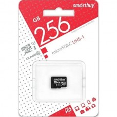 Карта памяти Micro SDXC 256Gb SmartBuy Class 10 UHS-1 без адаптера