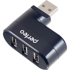 Концентратор USB 2.0 Perfeo PF-VI-H024, 3 порта, Black