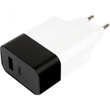 Зарядное устройство Cablexpert, USB+Type-C, QC3.0+PD18W [MP3A-PC-26] белый/ч