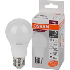 Лампа LED OSRAM Value E27/A60 груша, 10W, 4000К, 800Лм [4058075578852]