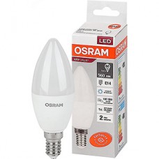 Лампа LED OSRAM Value E14/B37 свеча,  7W, 6500К, 560Лм [4058075579033]