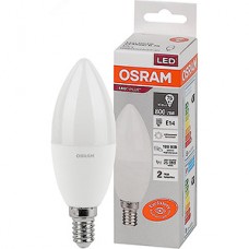 Лампа LED OSRAM Value E14/B37 свеча, 10W, 4000К, 800Лм [4058075579187]