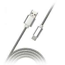 Кабель USB - Type-C, 1.0м, SmartBuy [iK-3112silver met] серебро метал