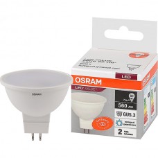 Лампа LED GU5.3/MR16 софит,  7W, 6500К, 560Лм, OSRAM Value [4058075582842]