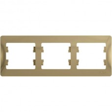 Рамка 3п, IP20, горизонтальная, Schneider Electric Glossa [GSL000403] титан