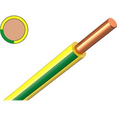 Провод ПуВ (ПВ-1) 1*2,5 желто-зеленый, в бухте 100м, КАБЕЛЬ-ПРО, ГОСТ