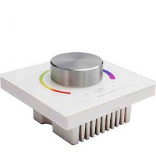 Контроллер ленты LED RGB, 12/24В, 3*4А, встраиваемый, с диммером, 86х86х50, Apeyron [04-14]