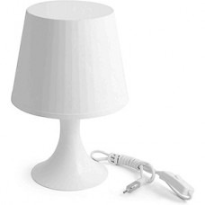 Настольная лампа E14*15W, пластик, d195х280, Apeyron [12-117] белый