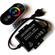 Контроллер RGB для ленты 220В, 2500W, радио сенсорный пульт, GL [GDC-RGB-2500-R-IP20-220]