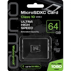 Карта памяти Micro SDXC 64Gb QUMO Class 10 без адаптера UHS-I U3, 3.0 [QM64GMICSDXC10U3NA]