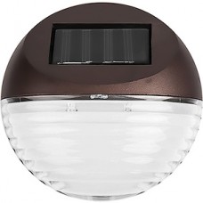 Светильник фасадный на сол/бат 2LED, датч. света, IP44, LAMPER SLC-60 [602-214] черный