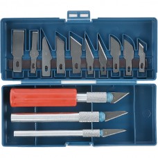 Набор ножей для резьбы, для точных работ,хобби, творчества,13 лезвий,3 ручки SmartBuy [SBT-KNH-13P1]