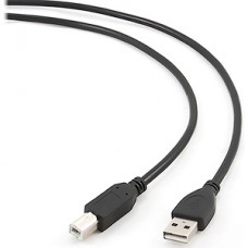 Кабель USB2.0 AM - BM, 4.5м, экран, Cablexpert [CCP-USB2-AMBM-15] черный