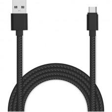 Кабель USB - Type-C, 2.0м, 2А QC3.0, Jet.A [JA-DC32 Black] в оплетке, черный