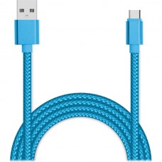 Кабель USB - Type-C, 1.0м, QC3.0, Jet.A [JA-DC31 Blue] в оплетке, синий