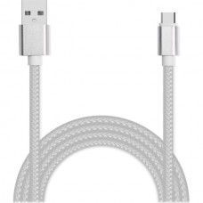 Кабель USB - Type-C, 2.0м, 2А QC3.0, Jet.A [JA-DC32 White] в оплетке, белый