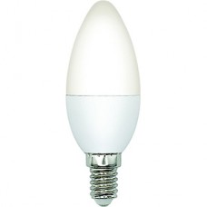 Лампа LED E14/C37 свеча,  7W, 4000K, 750Лм, VOLPE [LED-C37-7W/4000K/E14/FR/SLS]