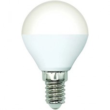 Лампа LED E14/G45 шар,  6W, 4000K, 600Лм, VOLPE [LED-G45-6W/4000K/E14/FR/SLS]