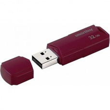 Накопитель USB Flash 32Gb SmartBuy CLUE Burgundy