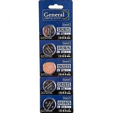 Батарейка GENERAL CR2025 [BL5/100] [GBAT-CR2025]