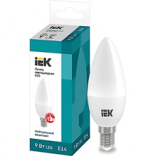 Лампа LED E14/C35 свеча,  9W, 4000K, 810Лм, IEK [LLE-C35-9-230-40-E14]