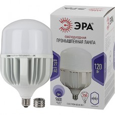 Лампа LED E27/T160 цилиндр, 120W, 6500K, 9600Лм, ЭРА [LED POWER T160-120W-6500-E27/E40] +перех. E40